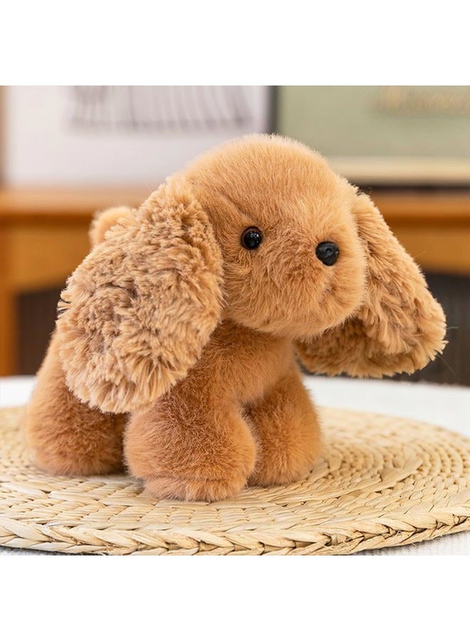 PEACH CAT Golden Retriever Dog Stuffed Animal Cute Puppy Plushies Small Plush Toys Gifts for Kids Brown - Image 4