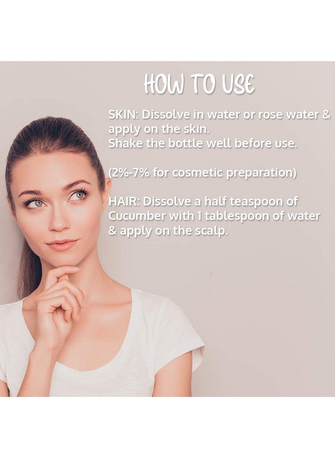 Hollywood Secrets Pure 85% Cucumber Liquid Botanical Extract | Toning | Conditioner | Hair Growth | 100ml - Image 4