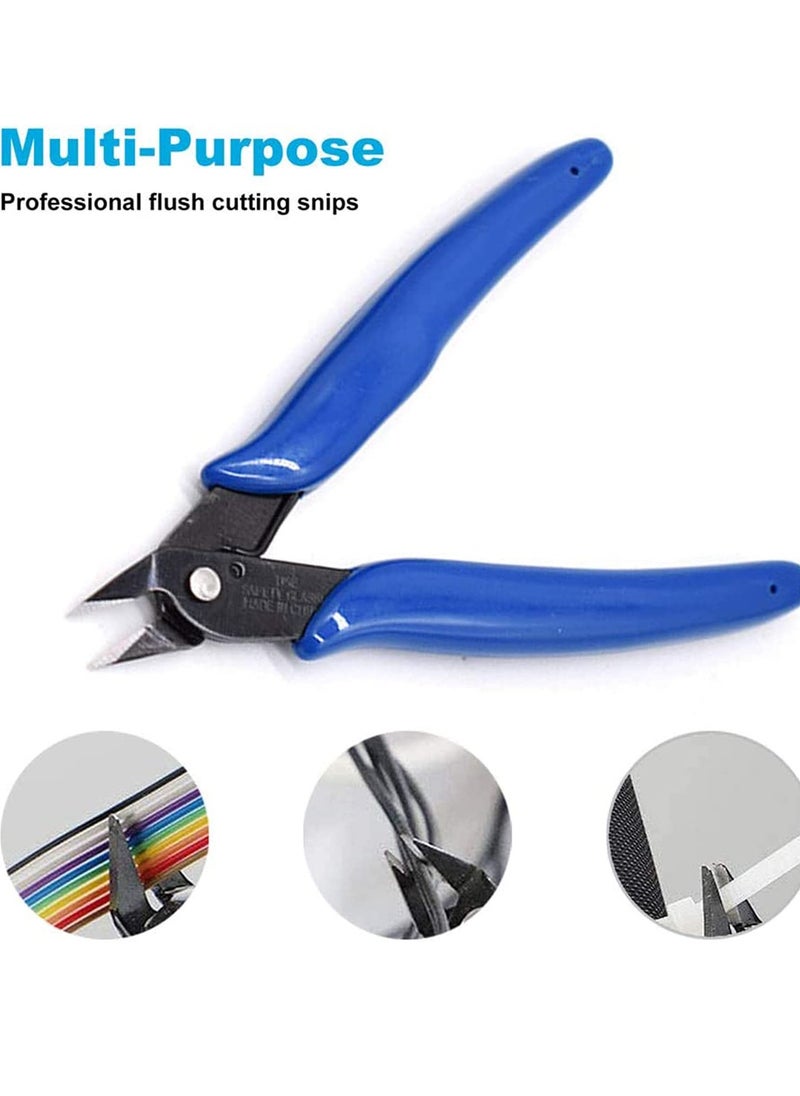 Bukela - Small wire cutters for crafting Wire cutter Side cutters pliers Flush cutter Diagonal cutting pliers Flush cut pliers Jewelry pliers Wire flush cutters Diagonal wire side cutting pliers - Image 1