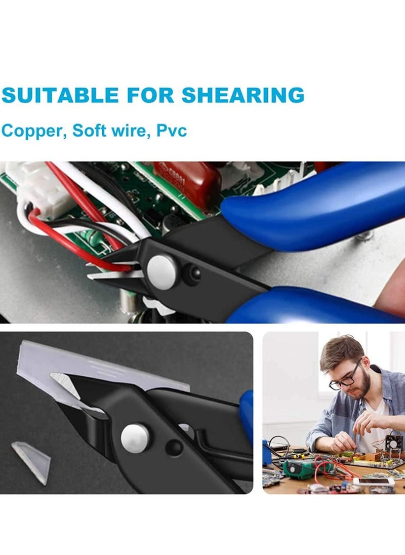 Bukela - Small wire cutters for crafting Wire cutter Side cutters pliers Flush cutter Diagonal cutting pliers Flush cut pliers Jewelry pliers Wire flush cutters Diagonal wire side cutting pliers - Image 1