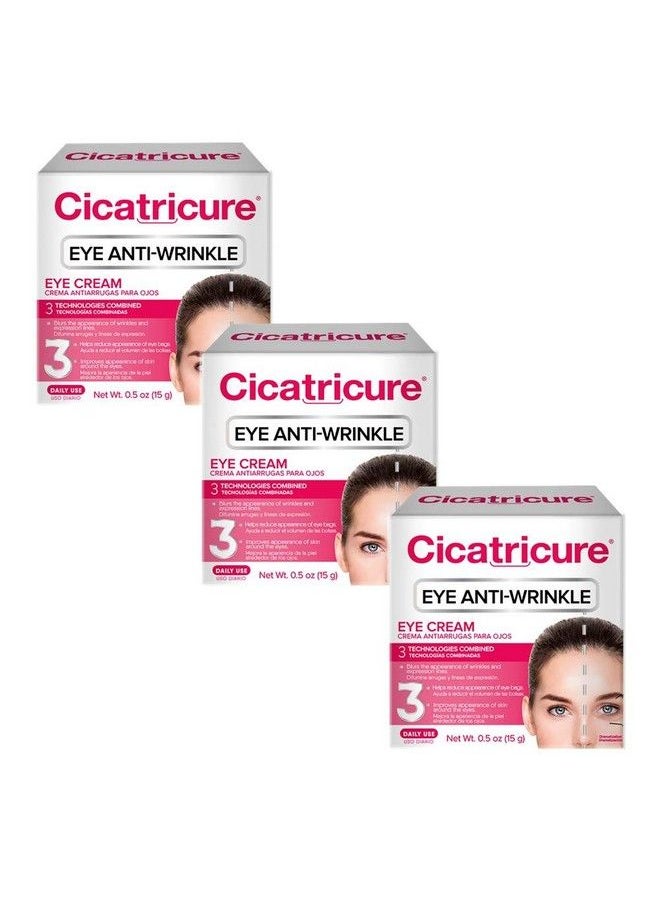 CICATRICURE Eye Antiwrinkle Cream 0.5 Oz Three Pack  - Image 1