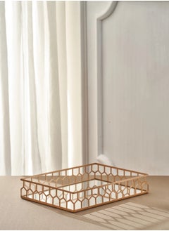 Generic Beehive Gold Rectangular Tray 