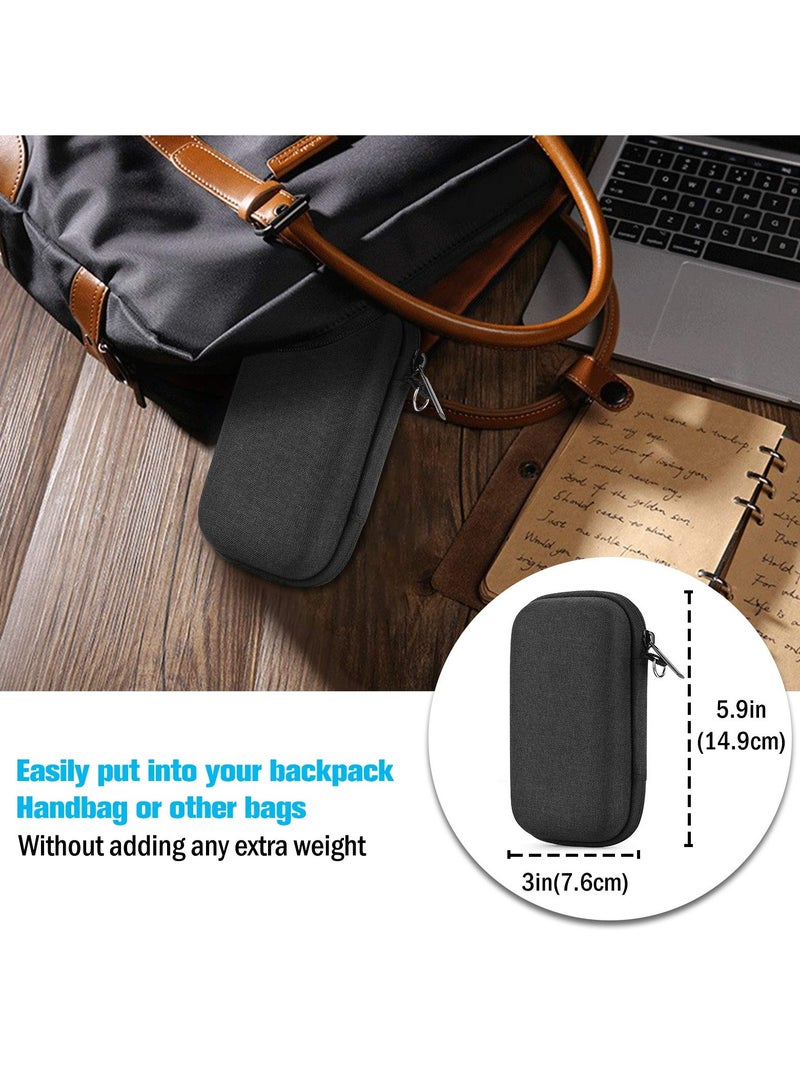 Carrying Case 500GB 1TB 2TB Extreme PRO Portable External SSD & WD 1TB 2TB 500GB SSD External Portable Drive, Protective Shockproof Storage Holder Bag (CASE ONLY) -Black