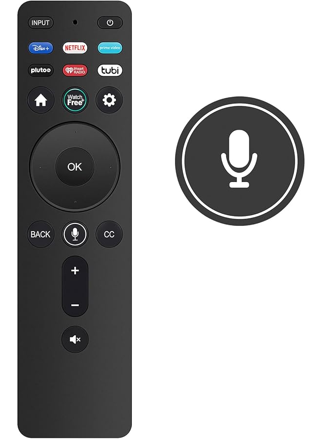 ELTRAZONE XRT260 V3 Replacement Voice Remote Control for Vizio Smart TVs – Compatible with Models V555M-K01, V655M-K03, M75Q6M-K03, V435M-K04, V505M-K09, V705M-K03, M50QXM-K01, M65QXM-K03, M75QXM-K03 – Plug & Play – Voice Command Enabled - Image 1