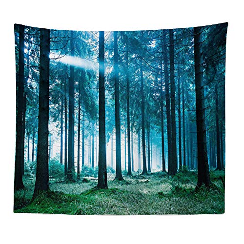 Llamazing Forest Tapestry - Home Decor Landscape for Living Room & Bedroom (Forest White Light, 78''L60''W) - Image 2