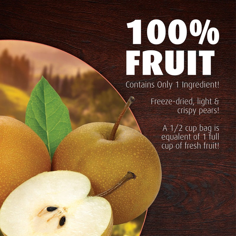 Brothers-ALL-Natural Brothers All Natural Freeze Dried Fruit Crisps, Variety Pack, 24 Single Serve Bags, Fuji Apple, Asian Pear, Banana Strawberry, Made with 100% Fruit, Gluten Free, Soy Free, Vegan, Heathy Snack - Image 5