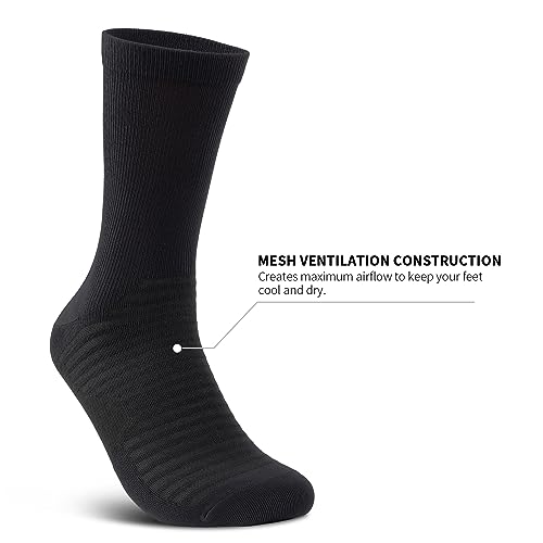 PAPLUS Compression Athletic Crew Socks (6 Pairs) for Men & Women - Image 3