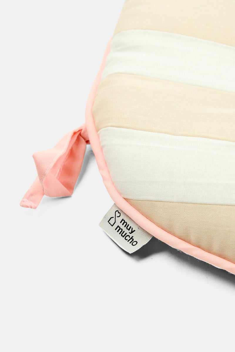 Muy Mucho Stripped Seat Cushion 44 x 44 cm, White  - Image 4
