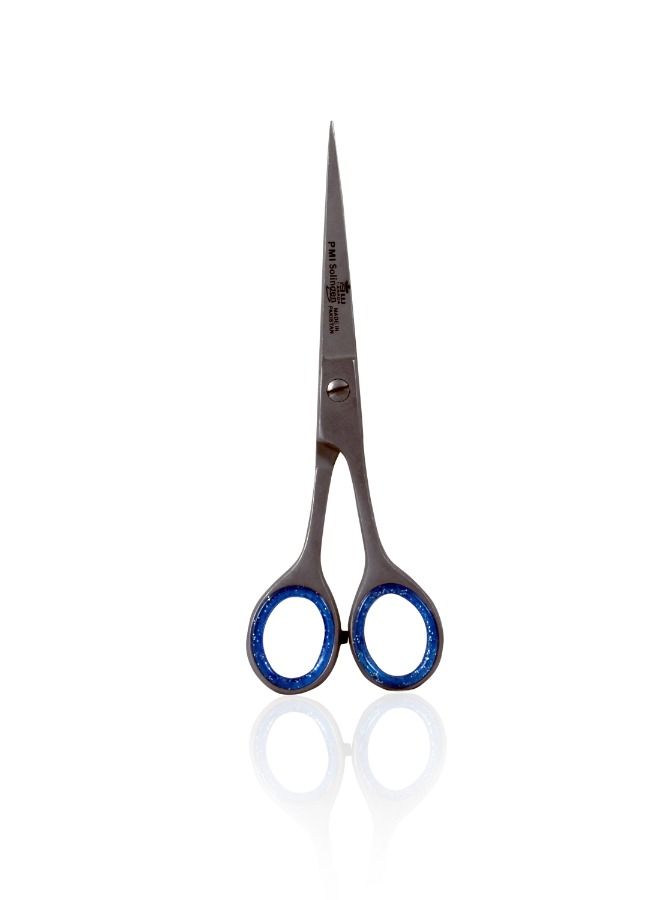 3W Healthcare Fancy Barber Scissors 6" Sand, Multipurpose Haircut and Beard Trimming Shears, Barber Saloon Hair Scissors Professional Sharp Stainless Steel Hair Cutting Scissor for Hairdressers, Men, Women and Pets - Image 2