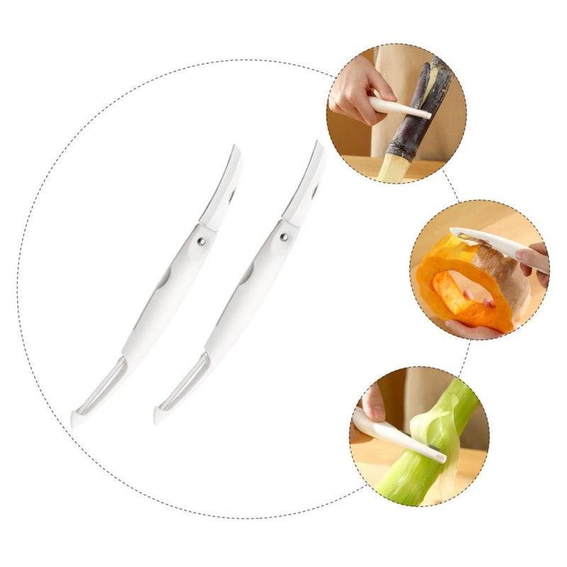 2pcs Wear Resistant Carrot Peeler Vegetable Cutter Set Multifunction Fruit Kitchen Tool - Image 3