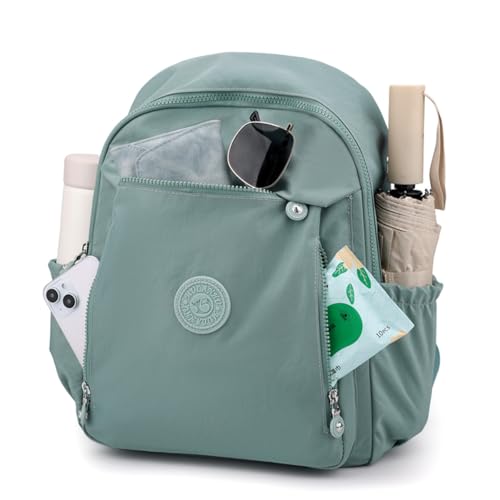 Tanweibago Mini Nylon Women Backpacks,11L Small Ladies backpacks Casual Lightweight Women Shopping Travel Daypack (Z2-Grey) - Image 2
