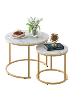 2-Piece Round Coffee Tables Nesting Table Set Circle Coffee Table with Storage Open Shelf for Living Room Modern Minimalist Style Furniture Side End Table - pzsku/Z3A62A9E0F3A3E8413169Z/45/_/1740636941/2e12e635-8e28-4b8a-941d-c27ae6dc0097