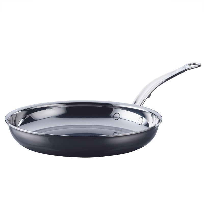 Hestan Hestan  NanoBond Collection  Titanium Stainless Steel 11Inch Frying Pan  Toxin PFAS  Chemical Free Clean Cookware Induction Cooktop Compatible 