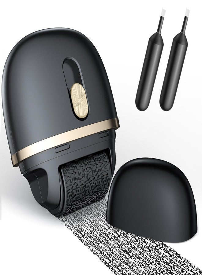 Lomil Confidential Identity Theft Protection Roller Stamp -Black Refillable Efficient ID Police Roller Stamp for Mail Bank Statements Bills - Image 1