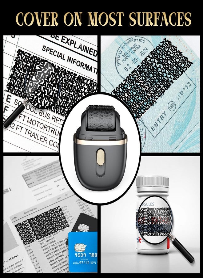 Lomil Confidential Identity Theft Protection Roller Stamp -Black Refillable Efficient ID Police Roller Stamp for Mail Bank Statements Bills - Image 5