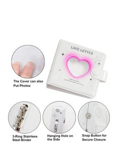 SYOSI Photocard Binder 30 Sheets 60 Pockets Mini Portable Photo Album in Loose Leaf Refillable 3-Rings Transparent Photocard Binder Cover Kpop Photocard Holder Book for Picture Cards Storage  - Image 5