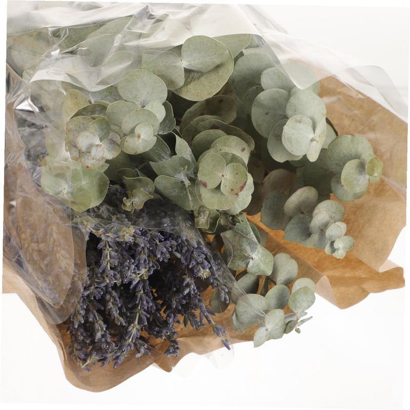 Alipis Dried Lavender and Eucalyptus Stems Bouquet, Natural Preserved Shower Plants Fresh Eucalyptus Leaves and 40g Dried Lavender Bundle for Bathroom Décor and Aromatherapy - Image 2