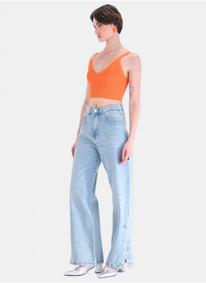 TGS Ankle Snap Straight Leg Jeans  - Image 2