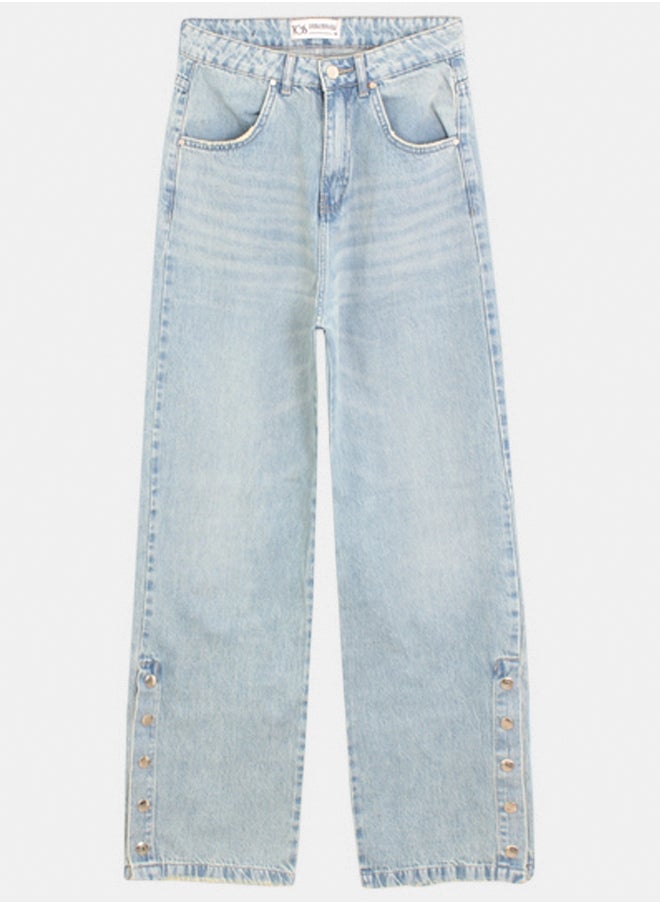 TGS Ankle Snap Straight Leg Jeans  - Image 1