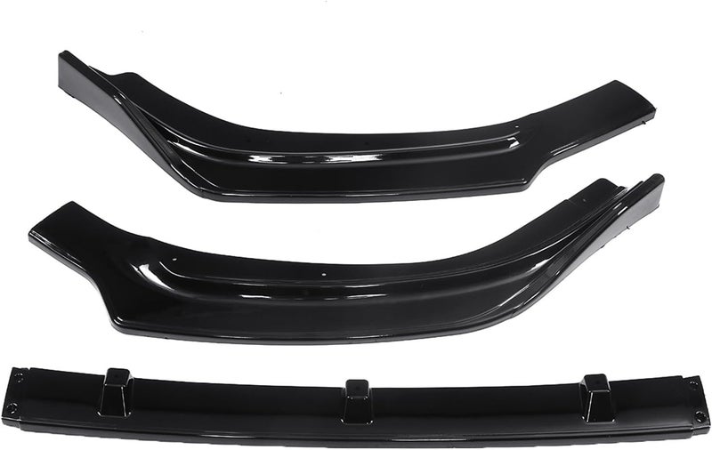 Wivplex Carbon Fiber Look Front Bumper Splitter Lip Diffuser Kit - Image 5