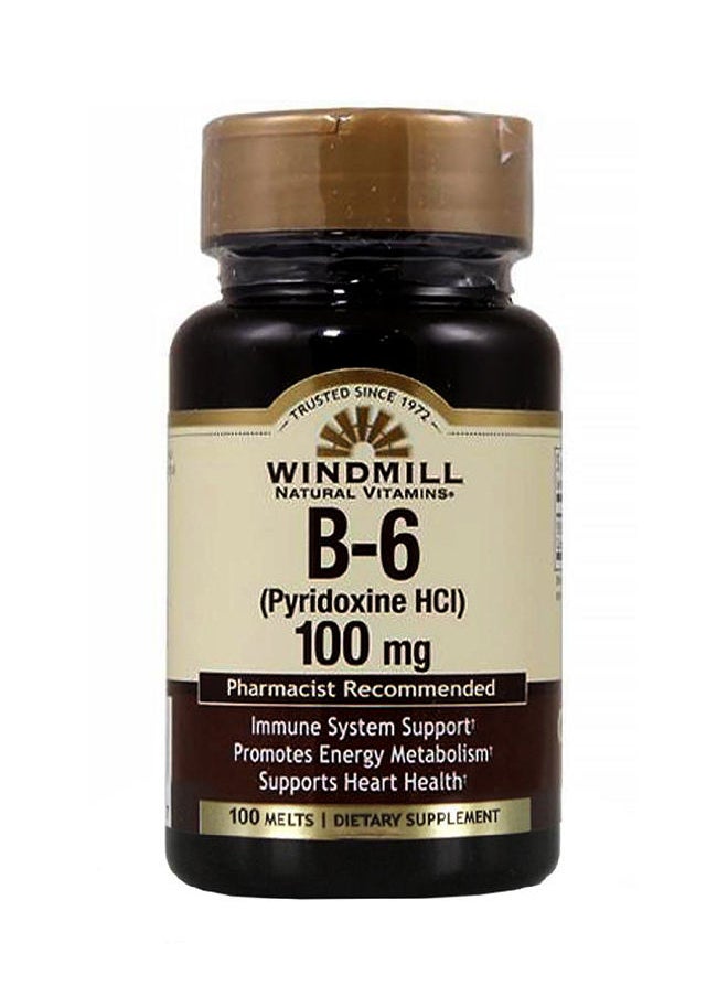 WINDMILL - B6 Vitamin 100mg Tablets 100s - Image 1