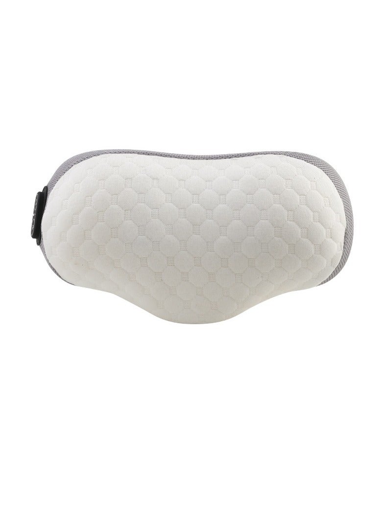 General Neck Massager, Memory Foam Vibrating Heat Compress Electric Massage Pillow, Deep Tissue Kneading, Body Muscle Pain Relief, Portable Soft Pillow  - Image 1