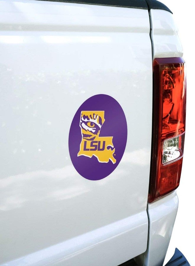 GRAPHICS & MORE LSU Tiger State Mark Automotive Car Window Locker Circle Bumper Sticker - Image 4