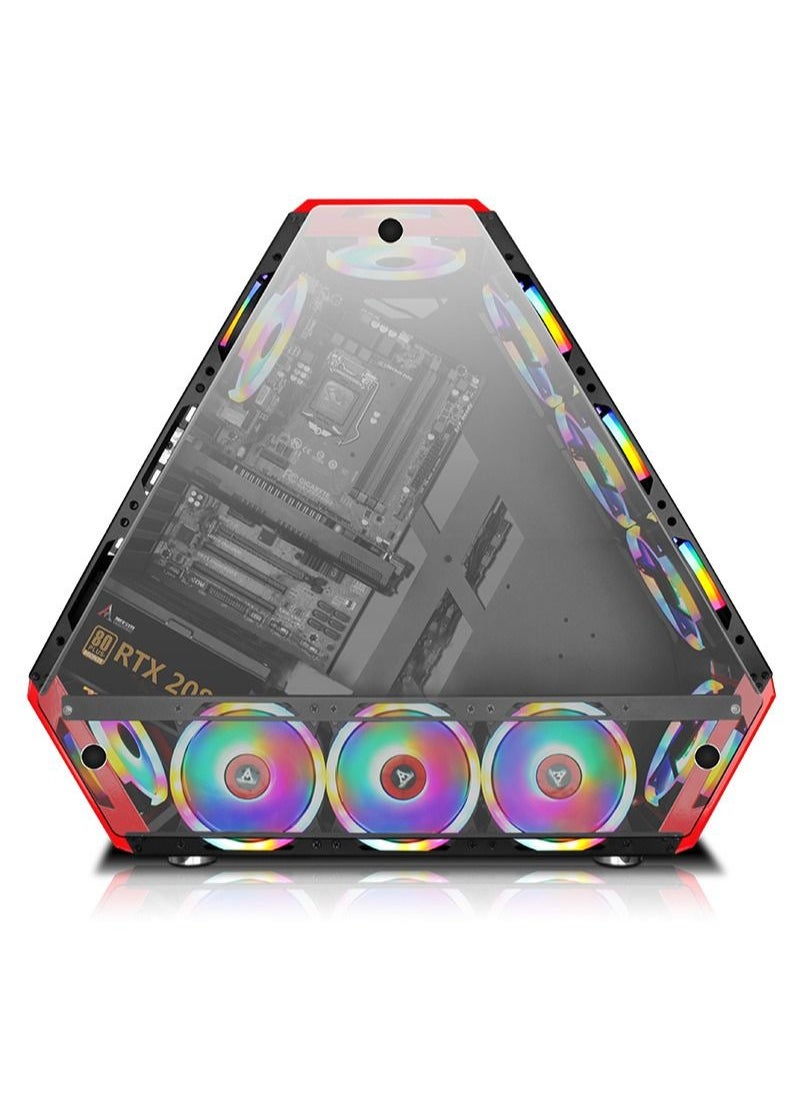 Flash Hawk - Triangle Mid-Tower ATX PC Gaming Case(Fans are not Included) - Image 1