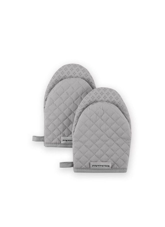 KitchenAid Asteroid Mini Oven Mitt 5.5"X8" Grey 2 Count  - Image 2