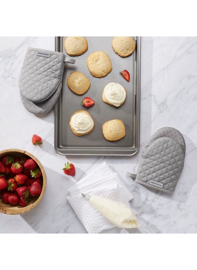 KitchenAid Asteroid Mini Oven Mitt 5.5"X8" Grey 2 Count  - Image 3