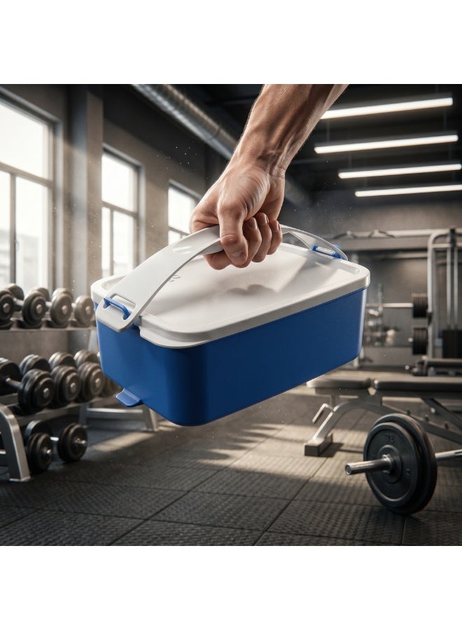 EasyGO Easy-Go 1.5L Portable Lunch Box with Handle-Unsectioned – Microwave, Freezer & Dishwasher Safe - Azure Blue - Image 3