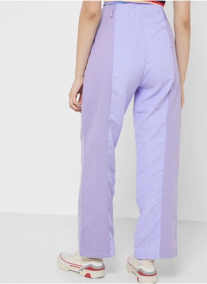 Ginger Two Tone Straight Fit Pants