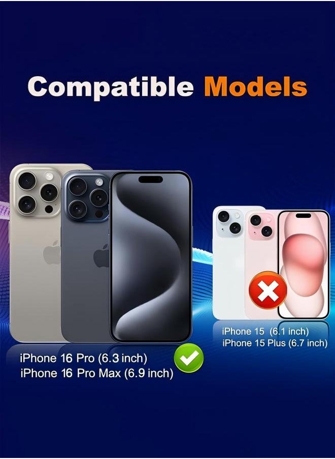 SUNDAREE 3PCS Camera Lens Protector For iPhone 16 Pro Max/ iPhone16 Pro Tempered Film Camera Protective Film Scratch Resistant Perfect Clear  - Image 2