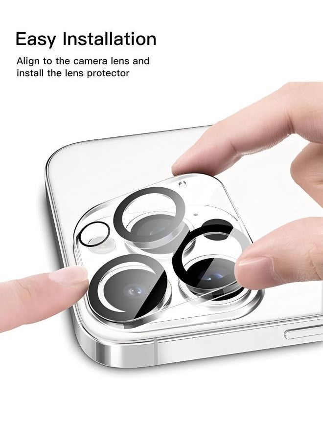 SUNDAREE 3PCS Camera Lens Protector For iPhone 16 Pro Max/ iPhone16 Pro Tempered Film Camera Protective Film Scratch Resistant Perfect Clear  - Image 3