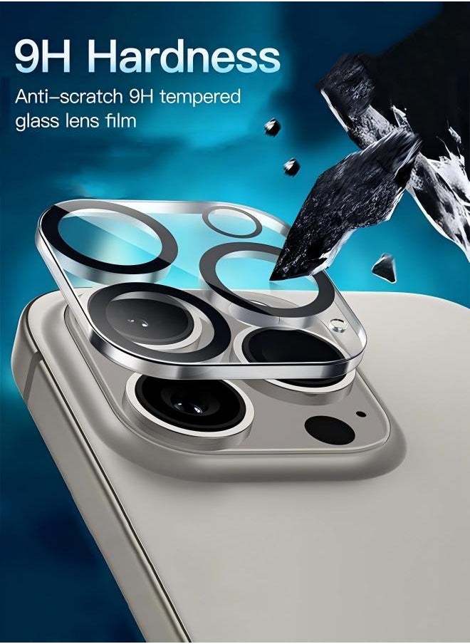 SUNDAREE 3PCS Camera Lens Protector For iPhone 16 Pro Max/ iPhone16 Pro Tempered Film Camera Protective Film Scratch Resistant Perfect Clear  - Image 4