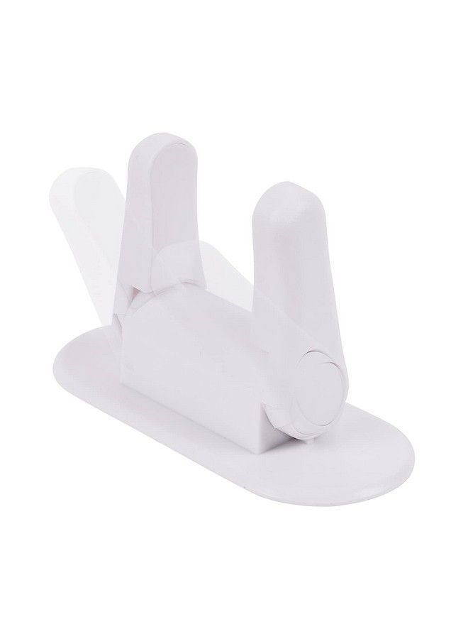 KitschKitsch قفل مقبض الباب للأطفال 2 قطعة لحماية الأطفال مناسب لمقابض السحب للأبواب في الشرفات والمطابخ والغرف (أبيض) - Image 1