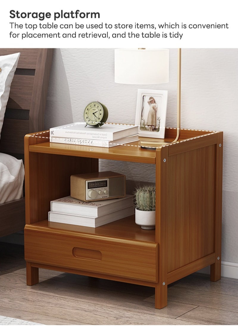 Sharpdo - Home Modern Simple Bedside Table with Drawer Storage Cabinet 42*30*40CM - Image 1