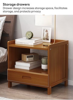 Sharpdo Home Modern Simple Bedside Table with Drawer Storage Cabinet 42*30*40CM  - Image 5