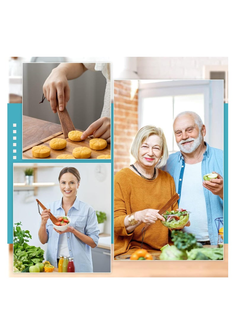 أوزيغالور 2 قطع 9.8 بوصة من ملعقة خشب السندان مسطحة محولة خشبية مقلوبة أداة طهي لتقشير البيض للمطبخ - Image 4