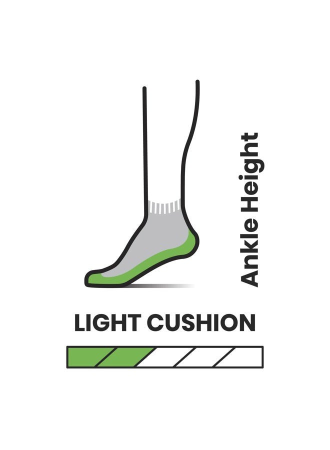 SmartWool Womens Hike Light Cushion Ankle Socks Medium Gray Medium - Image 2