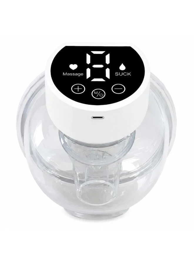 Starmarz Wearable Electric Breast Pump, Hands-Free Rechargeable Breastfeeding Pump with 5 Modes & 10 Levels, LED Display, Quiet Portable Milk Extractor, BPA Free