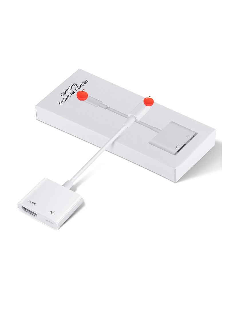 HDMI - It Is Suitable For Apple 14 Mobile Phone To TV Projection Screen Converter Lightning To HDMI HD Screen Cable - Image 1