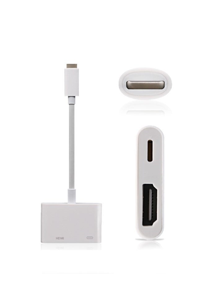 HDMI - It Is Suitable For Apple 14 Mobile Phone To TV Projection Screen Converter Lightning To HDMI HD Screen Cable - Image 1