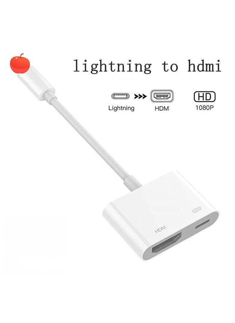 HDMI - It Is Suitable For Apple 14 Mobile Phone To TV Projection Screen Converter Lightning To HDMI HD Screen Cable - Image 1