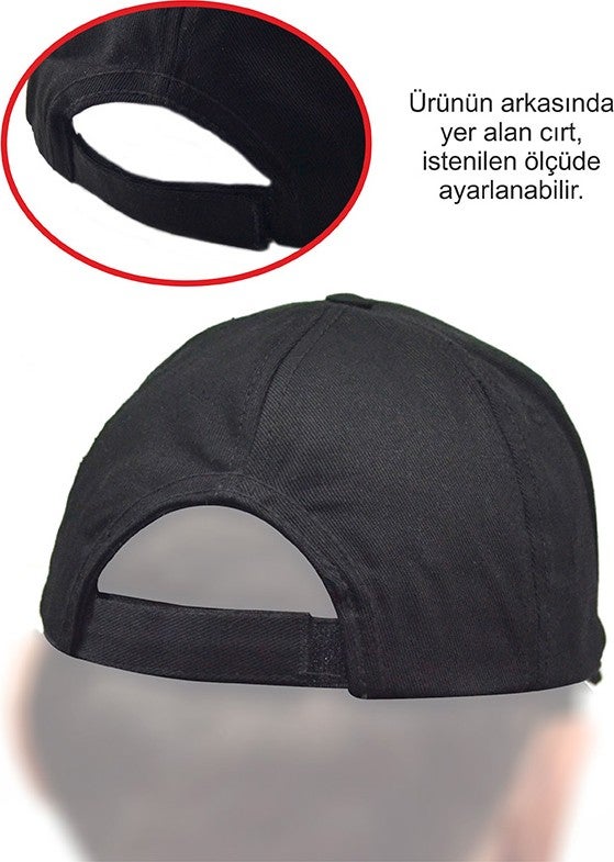 Anahtarlık Sepeti Keychain Basket Abkhazian Abaza Flag Printed Black Hat - Image 2