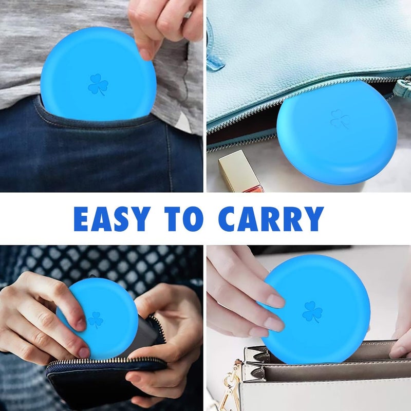 ARGOMAX 2 Pack Retainer Case, Aligner Case, Orthodontic Retainer Case, Retainer Mouth Guards Travel Case - Blue. - Image 5