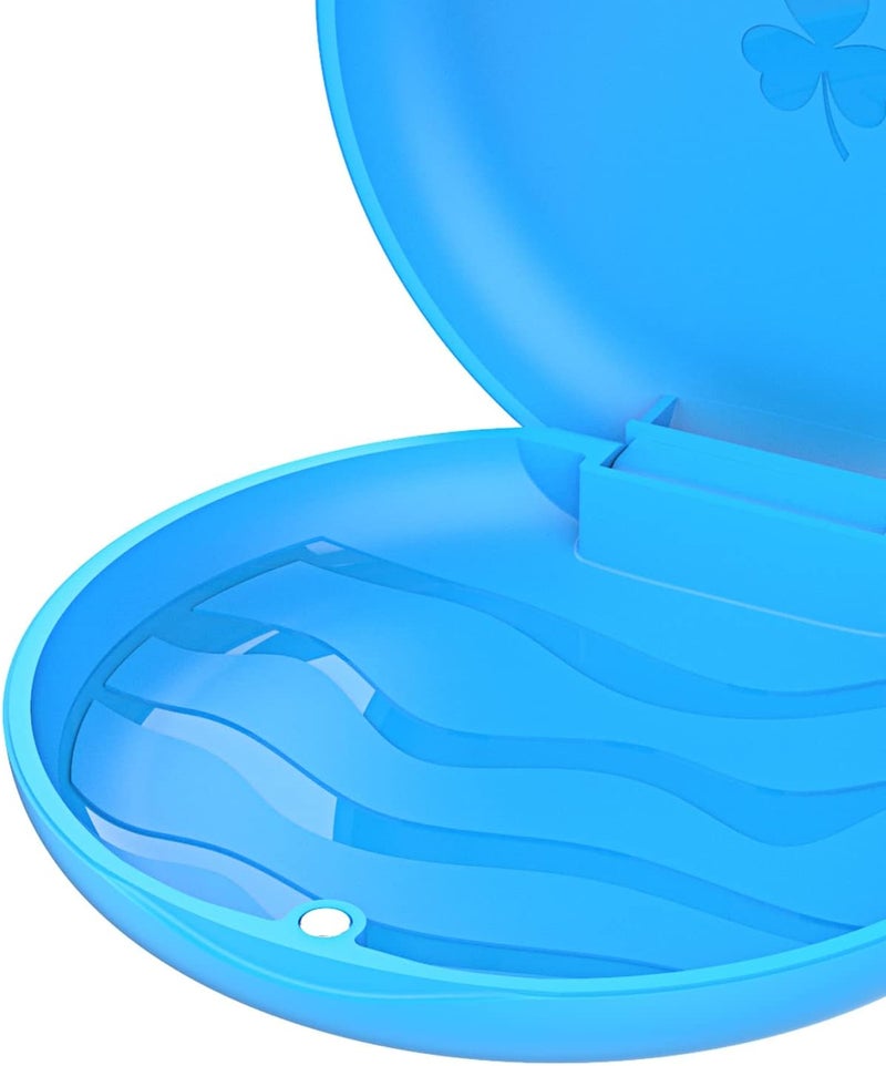 ARGOMAX 2 Pack Retainer Case, Aligner Case, Orthodontic Retainer Case, Retainer Mouth Guards Travel Case - Blue. - Image 3