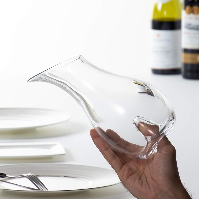 Riedel O Hand-Blown Crystal Wine Decanter - 750ml Capacity, Clear - Image 2