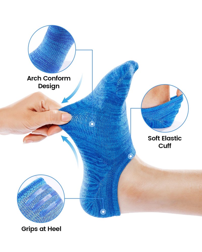 IDEGG No Show Socks Women 10 Pairs Low Cut Anti-Slid Novelty Athletic Casual Invisible Liner Socks - Image 3