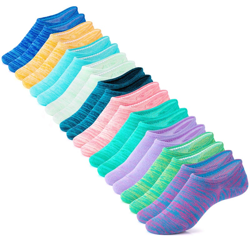 IDEGG No Show Socks Women 10 Pairs Low Cut Anti-Slid Novelty Athletic Casual Invisible Liner Socks - Image 1